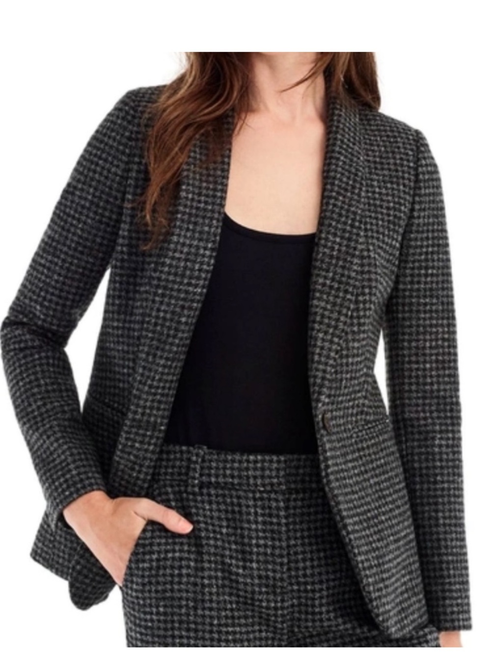 J.Crew Parke Houndstooth Wool Blazer